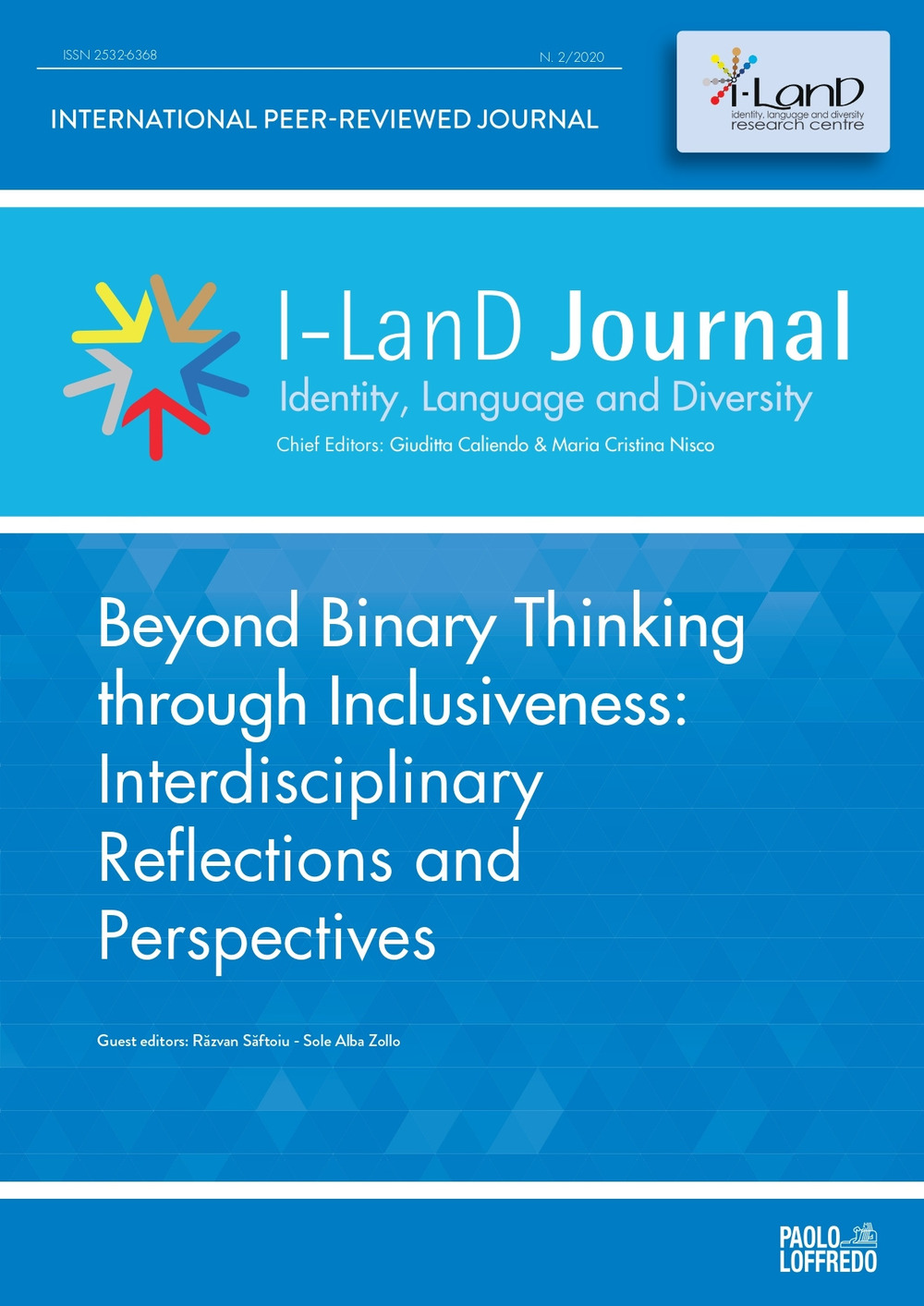 I I-LanD Journal. Identity, language and diversity. Vol. 2: Beyond binary thinking through inclusiveness: interdisciplinary reflections and perspectives