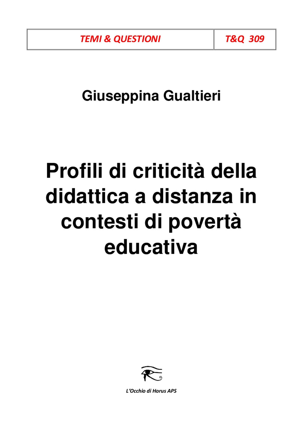 Profili di criticità della didattica a distanza in contesti di povertà educativa