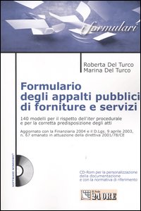 Formulario degli appalti pubblici di forniture e servizi
