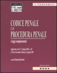 Codice penale e di procedura penale e leggi complementari