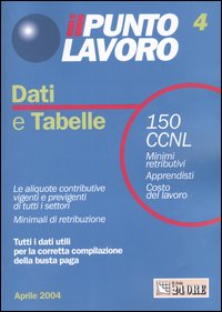 Il punto lavoro. Dati e tabelle (2004). Vol. 4
