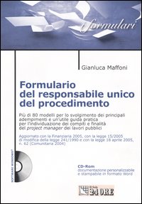 Formulario del responsabile unico del procedimento