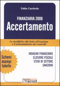 Finanziaria 2008. Accertamento