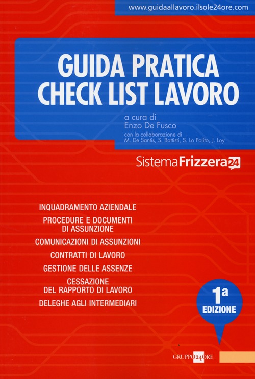 Check list lavoro