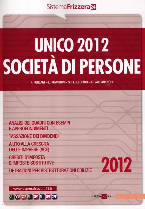 Unico 2012. Società di persone