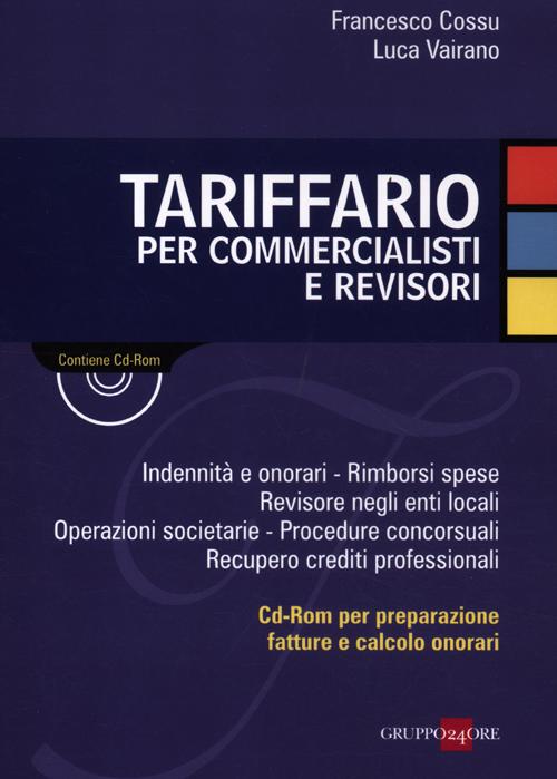 Tariffario per commercialisti e revisori