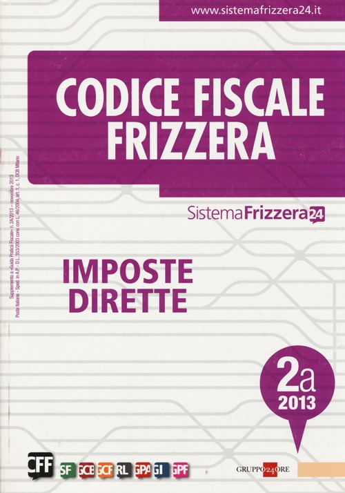 Codice fiscale Frizzera vol. 2A: Imposte dirette