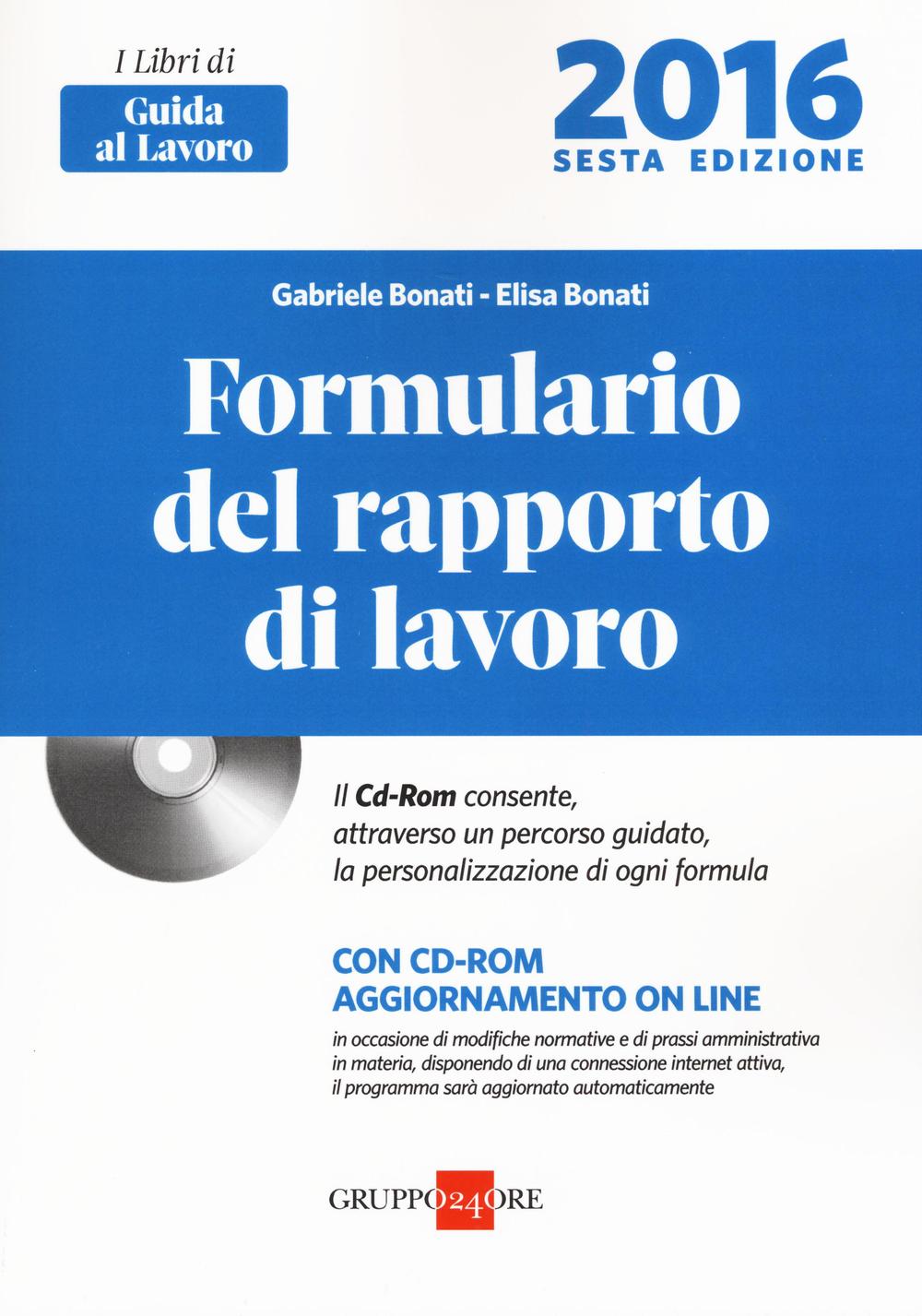 Formulario del rapporto di lavoro