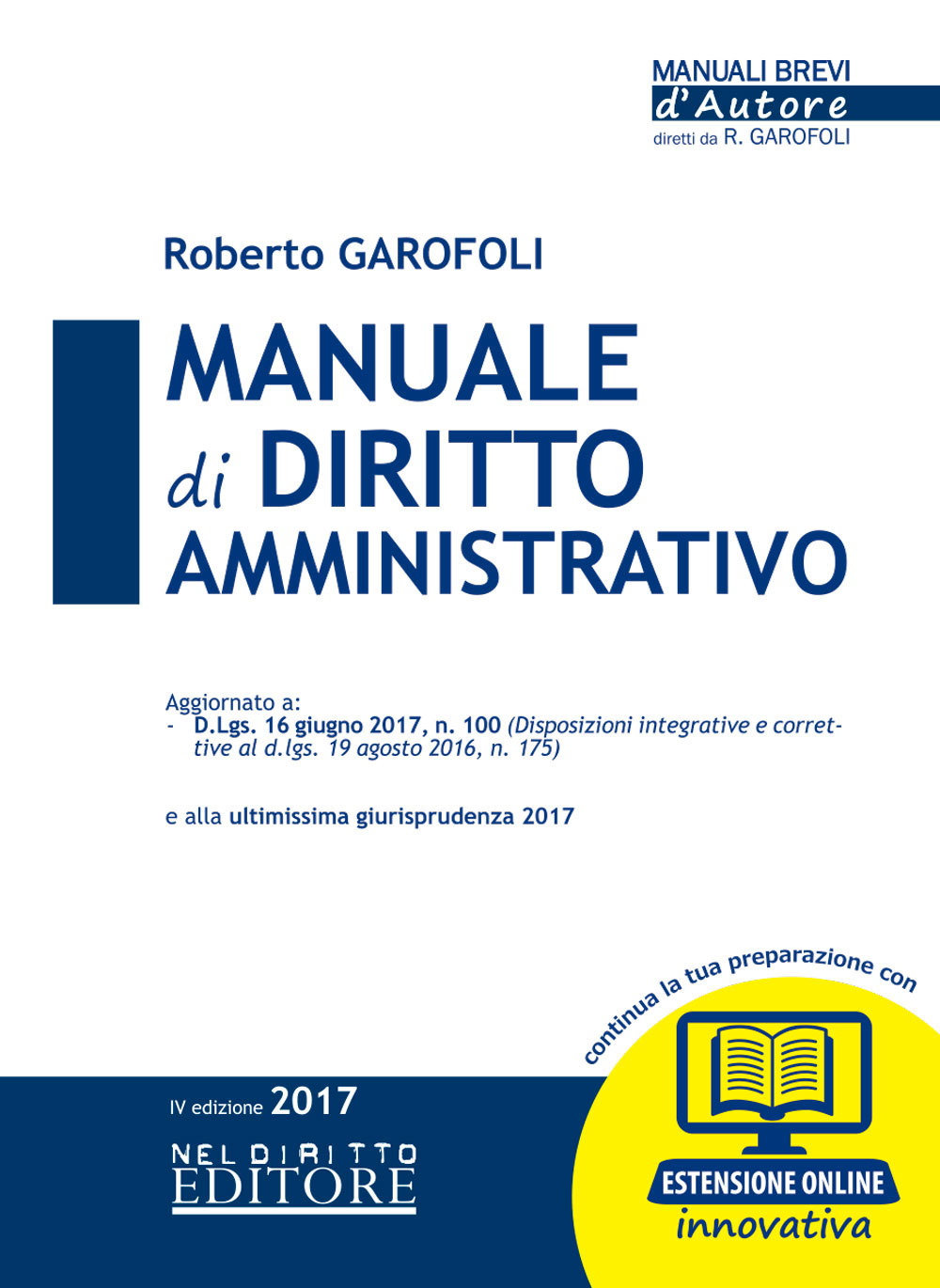 Manuale di diritto amministrativo