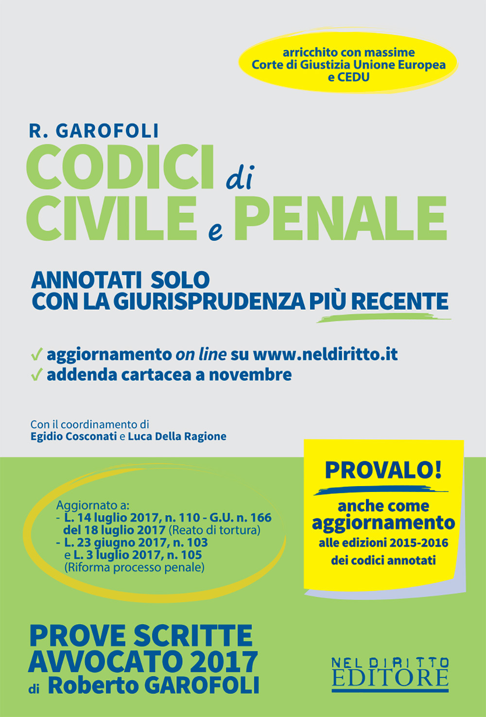 Codici di civile e penale. Annotati solo con la giurisprudenza più recente