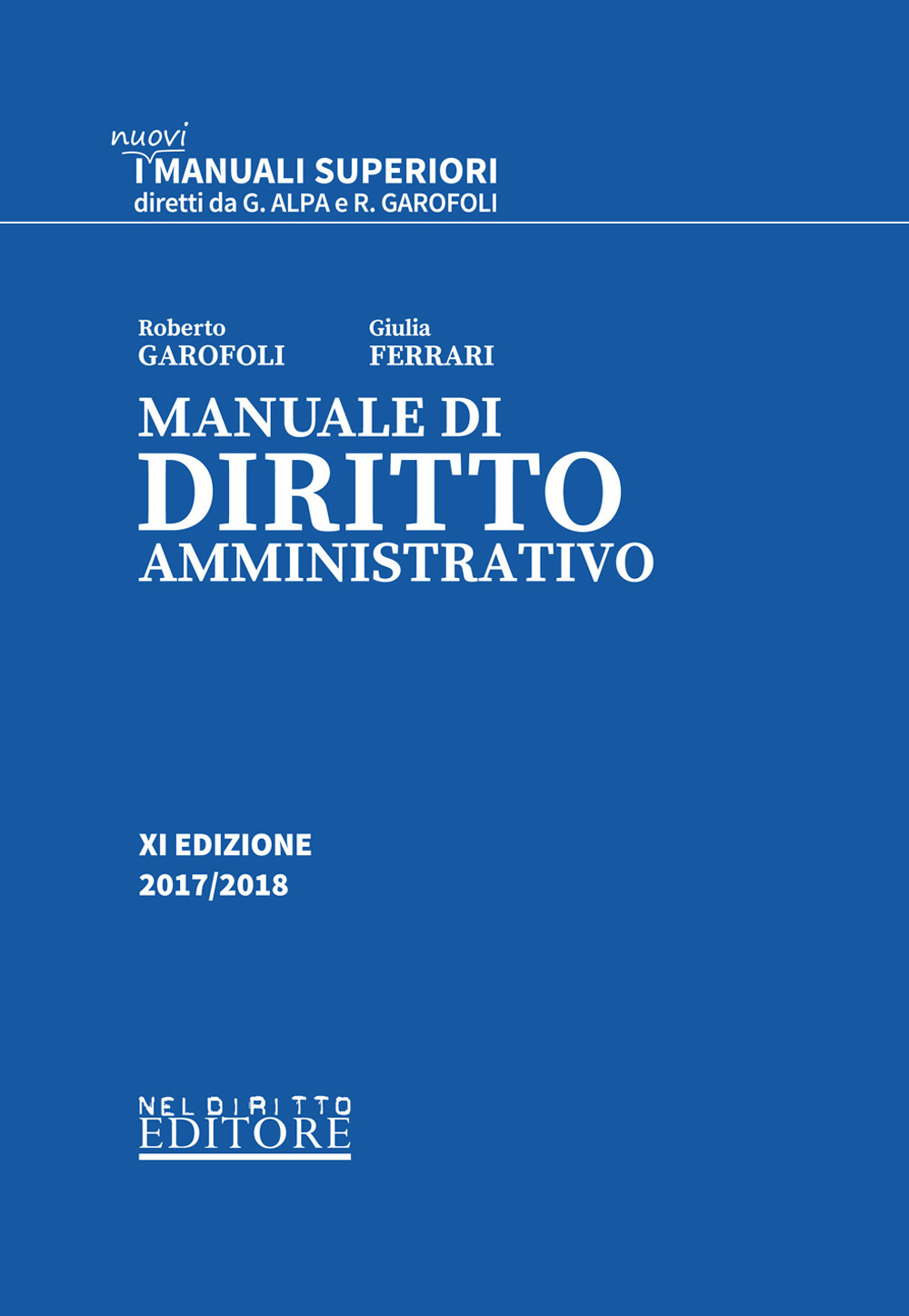 Manuale di diritto amministrativo
