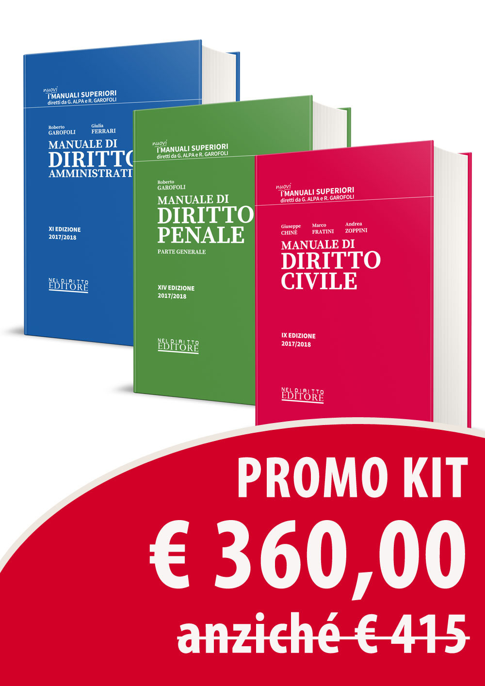 Manuale di diritto civile-Manuale di diritto penale. Parte generale-Manuale di diritto amministrativo