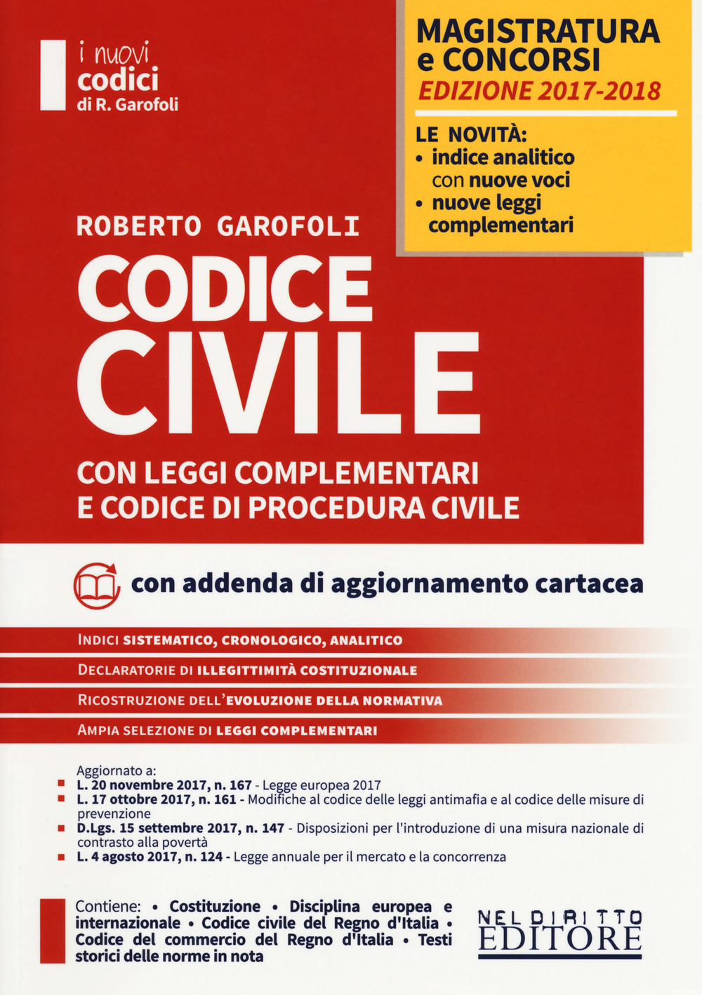 Codice civile con leggi complementari e codice di procedura civile
