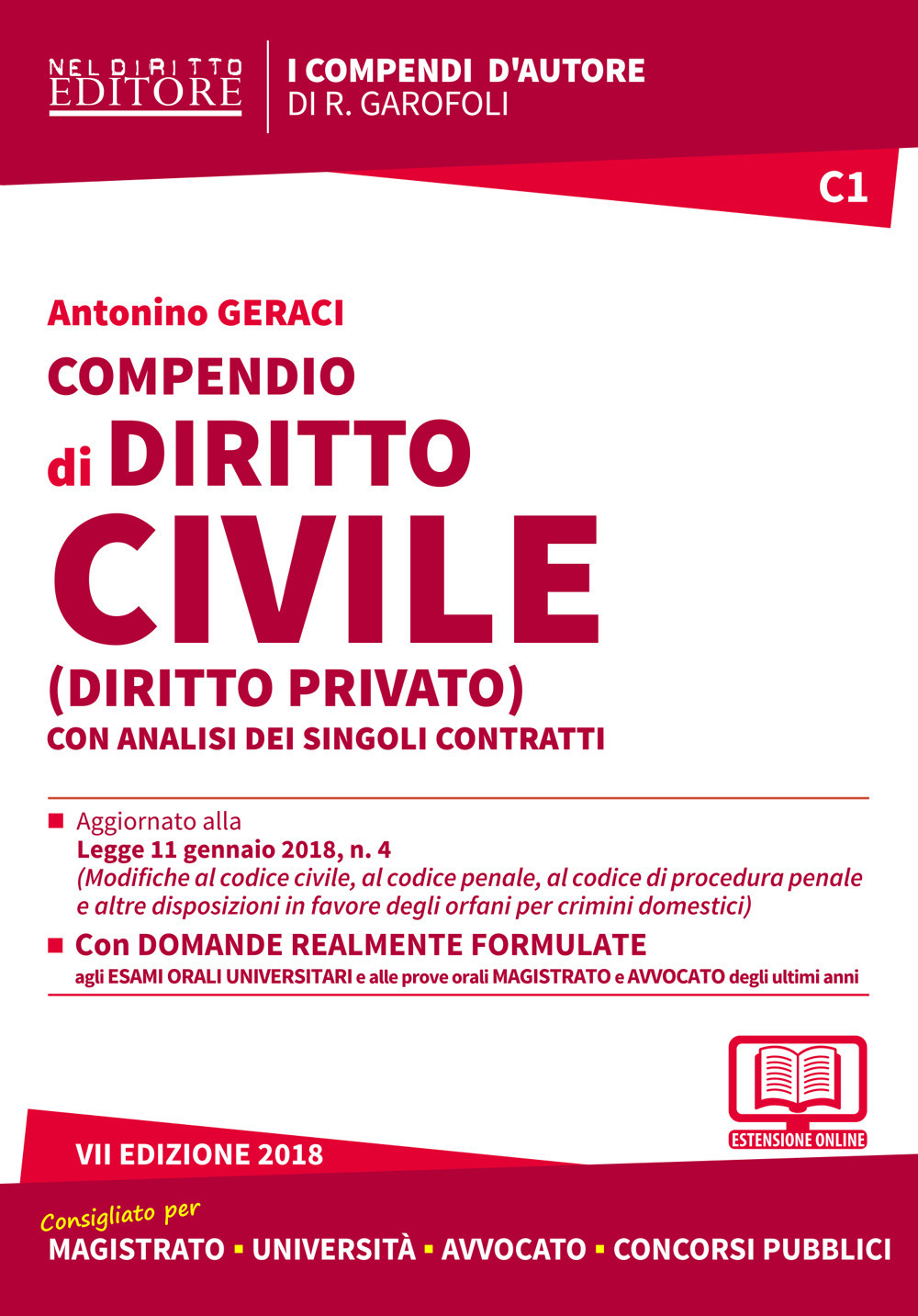 Compendio di diritto civile (diritto privato) con analisi dei singoli contratti