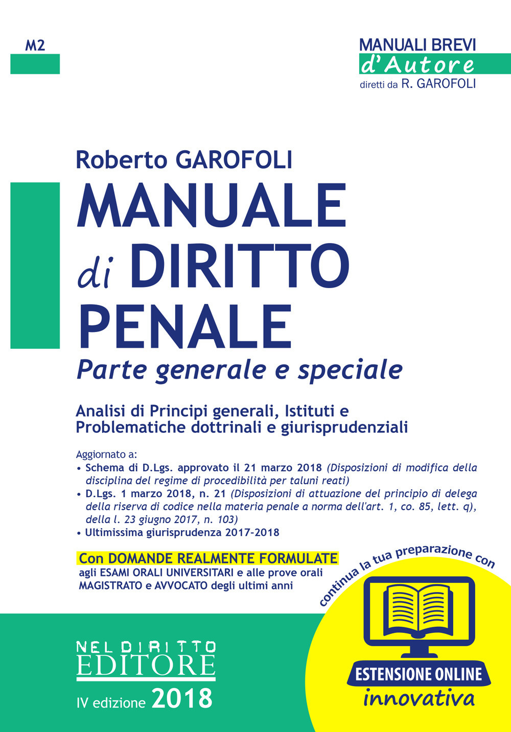 Manuale di diritto penale. Parte generale e speciale