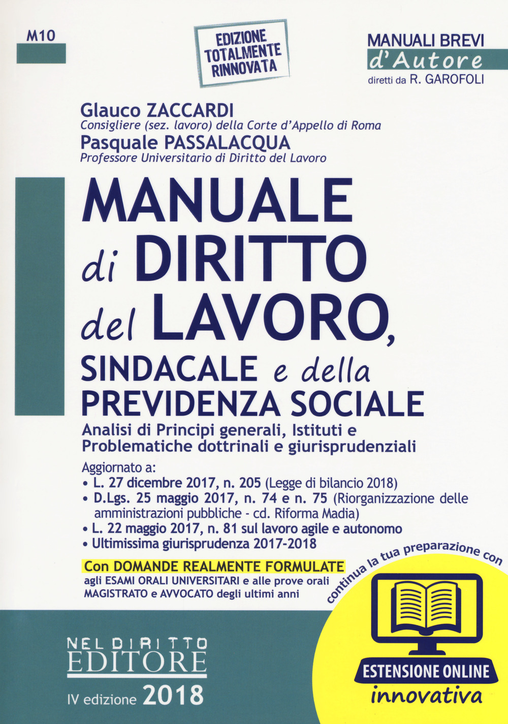 Manuale di diritto del lavoro, sindacale e della previdenza sociale