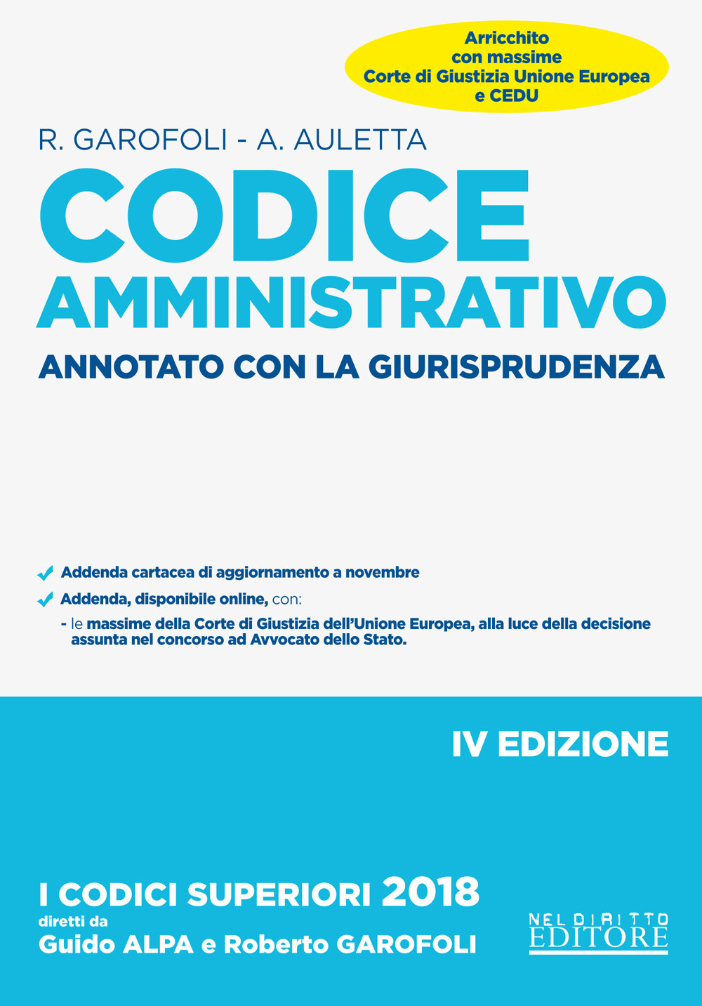 Codice amministrativo. Annotato con la giurisprudenza
