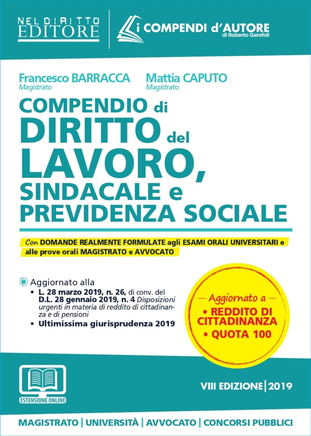 Compendio di diritto del lavoro, sindacale e della previdenza sociale