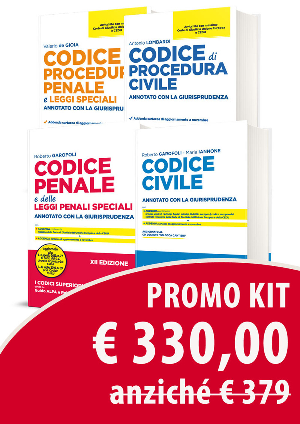 Codice civile e leggi complementari. Annotato con la giurisprudenza-Codice penale e delle leggi penali speciali. Annotato con la giurisprudenza-Codice di procedura civile. Annotato con la giurisprudenza-Codice di procedura penale e leggi speciali. Annotato con la giurisprudenza