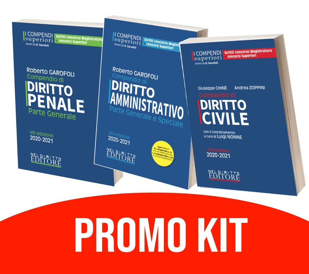Kit manuali superiori: Diritto civile-Diritto penale-Diritto amministrativo