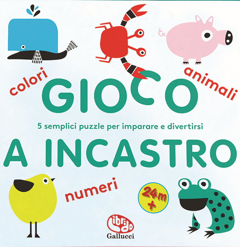 Colori numeri e animali. Gioco a incastro