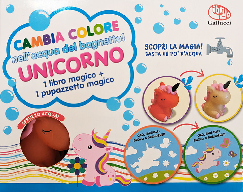 Cambia colore nell'acqua del bagnetto! Unicorno