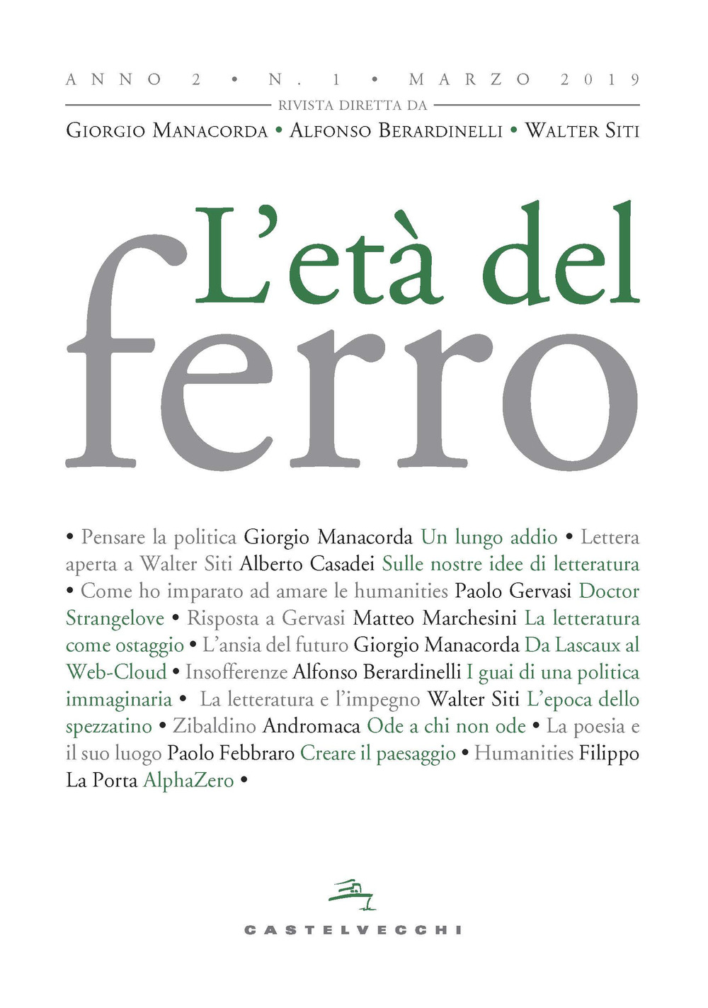 L'età del ferro. Vol. 1