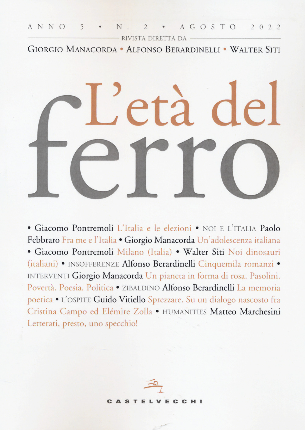 Età del ferro. Vol. 2