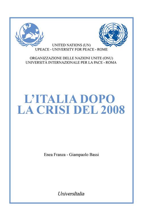 L’italia dopo la crisi del 2008