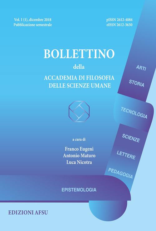 Bollettino della Accademia di filosofia delle scienze umane