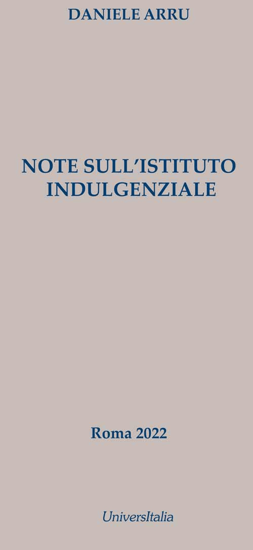 Note sull’istituto indulgenziale