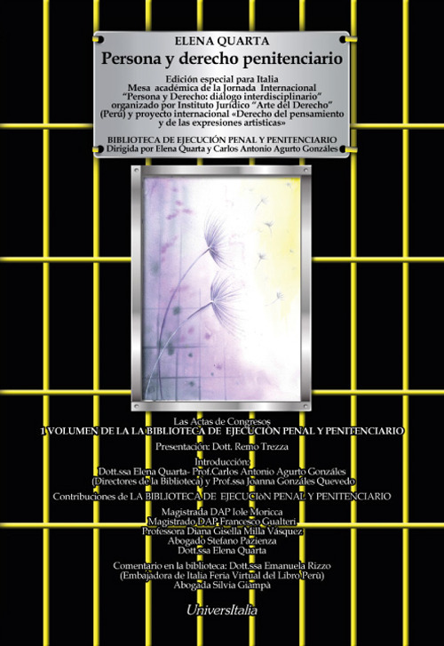 Persona y derecho penitenciario