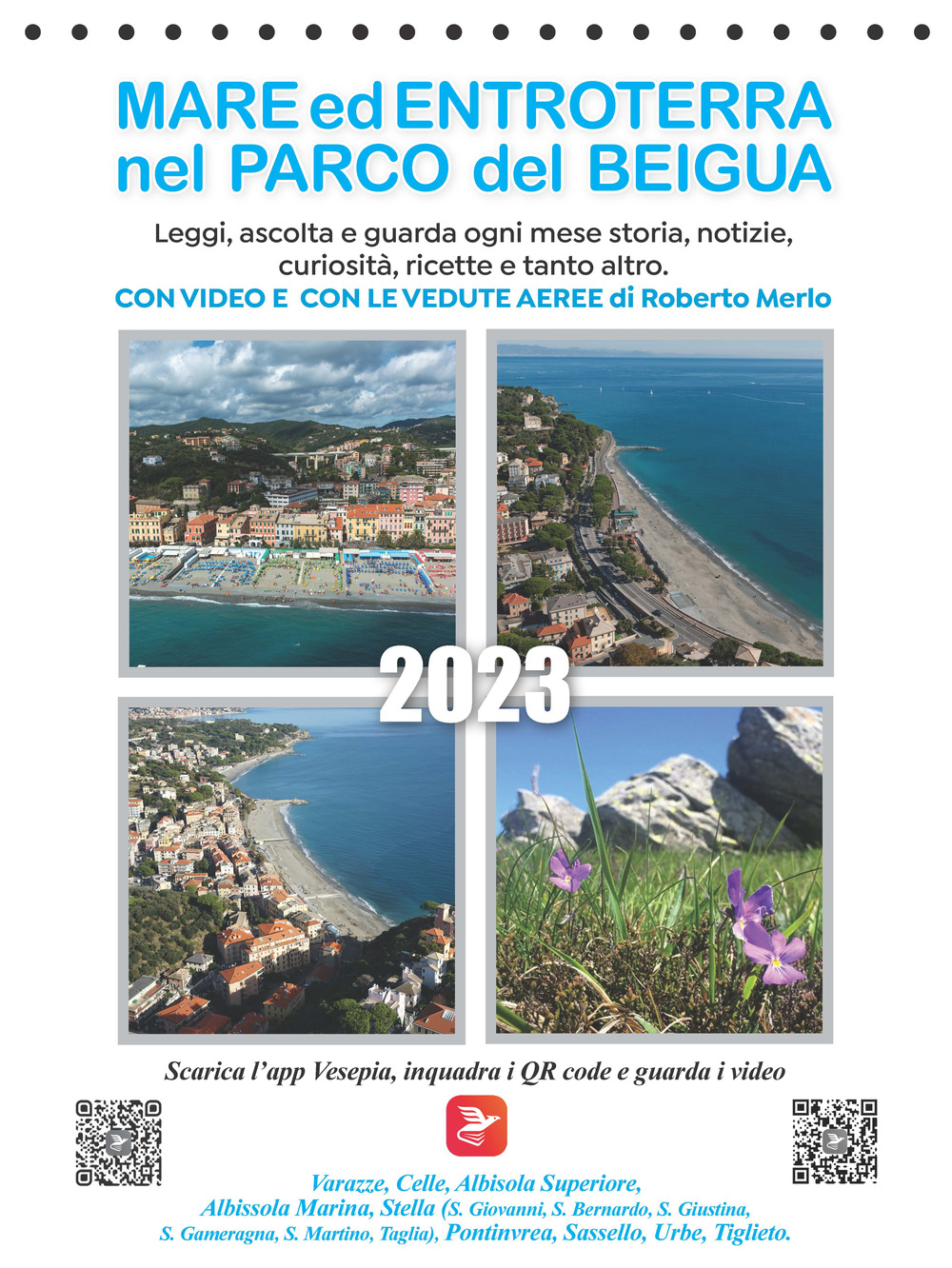 Calendario mare ed entroterra nel Parco del Beigua. Il primo calendario polisensoriale