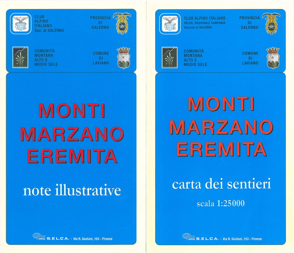 Monti Marzano Eremita. Note illustrative. Con carta dei sentieri 1:25.000