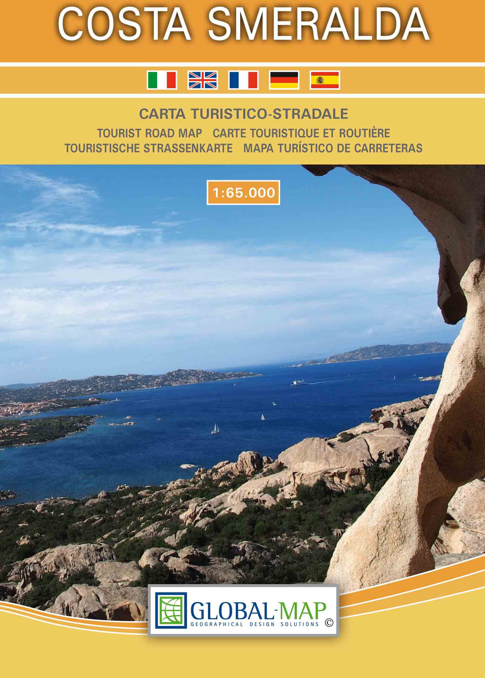 Costa Smeralda. Carta turistico-stradale 1:65.000