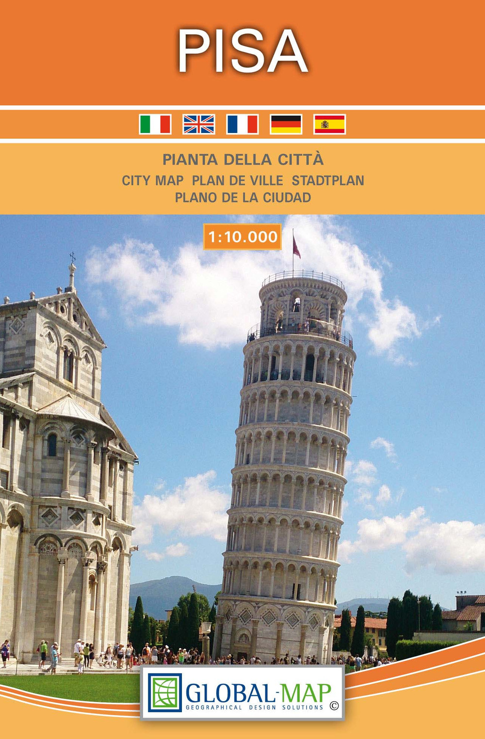 Pisa. Pianta della città 1:10.000