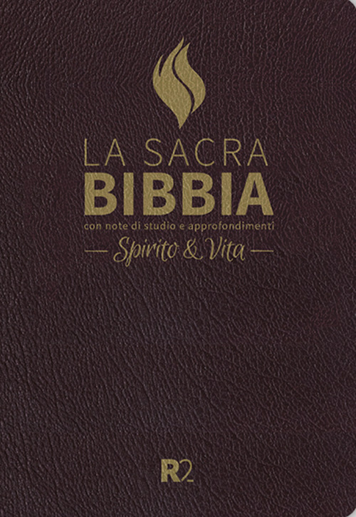 Bibbia R2. Spirito e vita. Ediz. pelle sintetica bordeaux, taglio oro