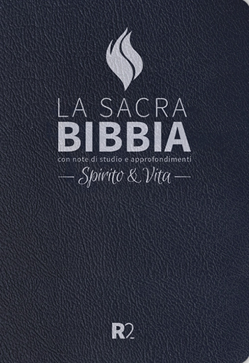 Bibbia R2. Spirito e vita. Ediz. pelle sintetica blu scuro, taglio argento