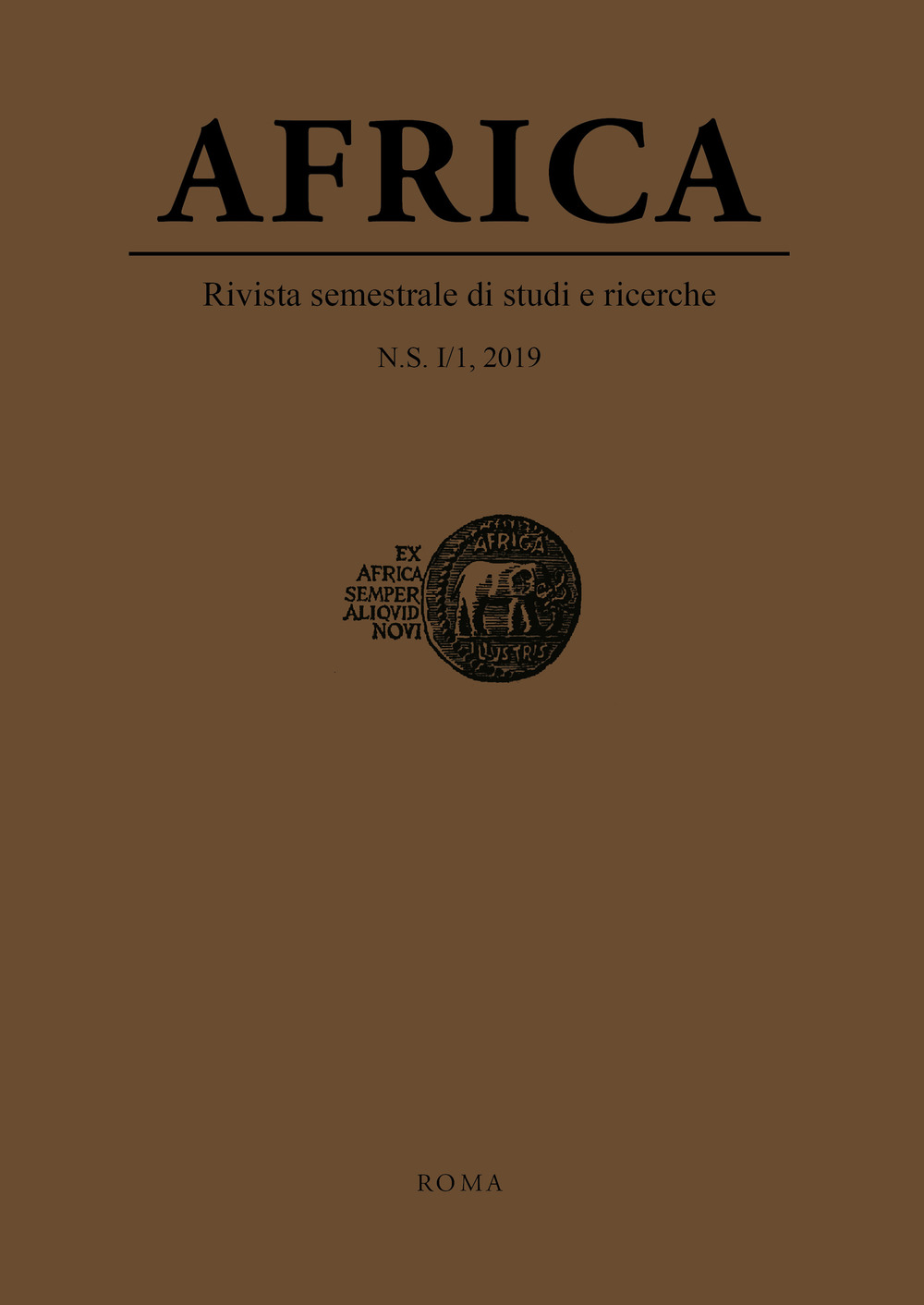 Africa. Rivista semestrale di studi e ricerche. Nuova serie. Vol. 1/1