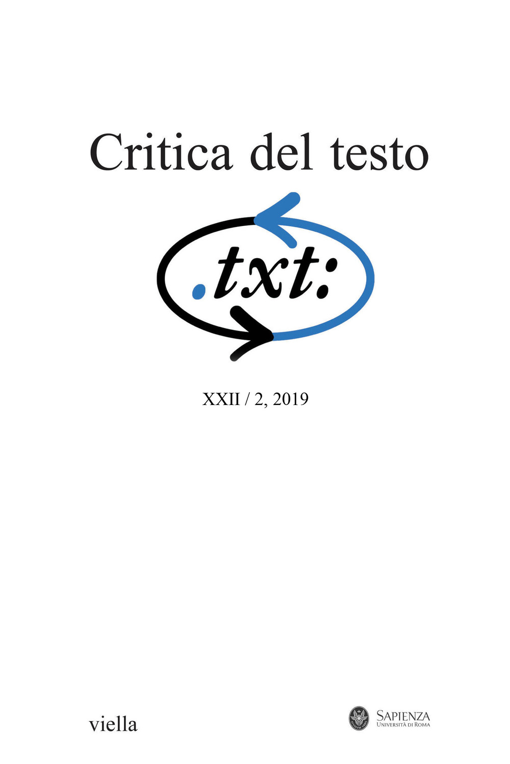 Critica del testo. Vol. 22/2