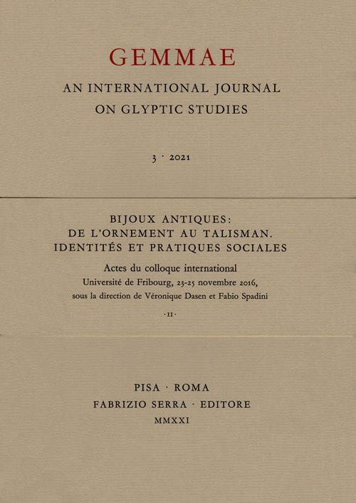 Bijoux antiques: de l’ornement au talisman. Identités et pratiques sociales. Actes du colloque international (Université de Fribourg, 23-25 novembre 2016)