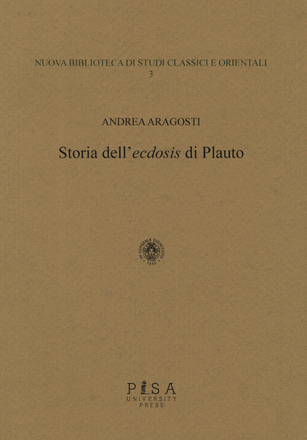 Storia dell'«ecdosis» di Plauto