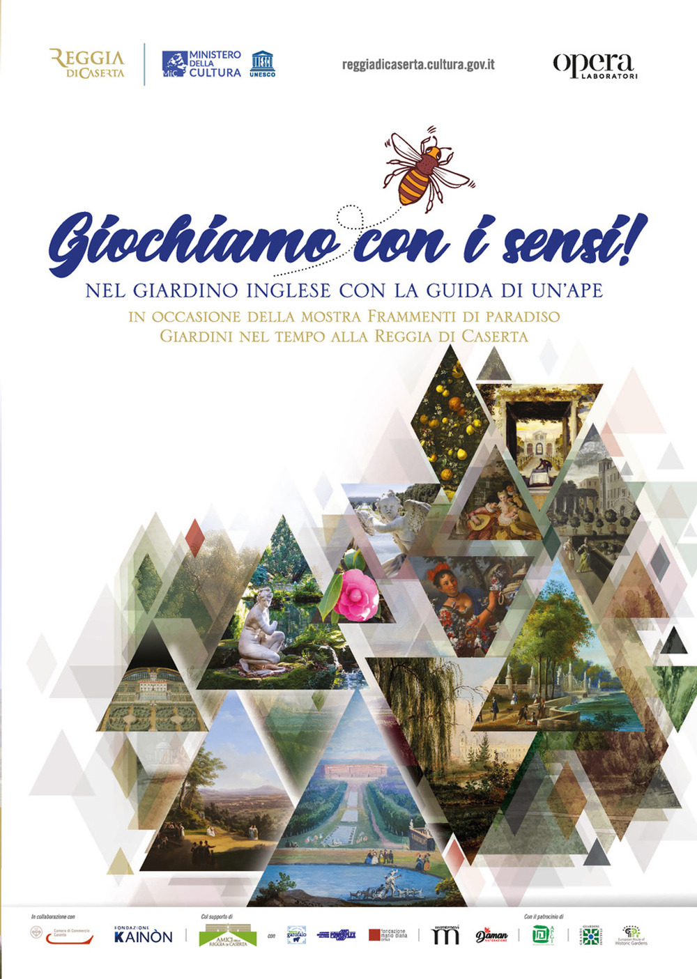 Giochiamo con i sensi! Nel giardino inglese con la guida di un'ape