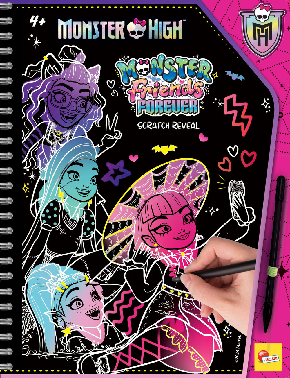 Monster friends forever scratch reveal. Monster High sketch book