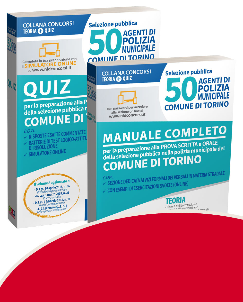 Kit Concorso per 50 agenti di polizia municipale. Comune di Torino. Manuale, quiz per la preparazione alla prova preselettiva, scritta e orale