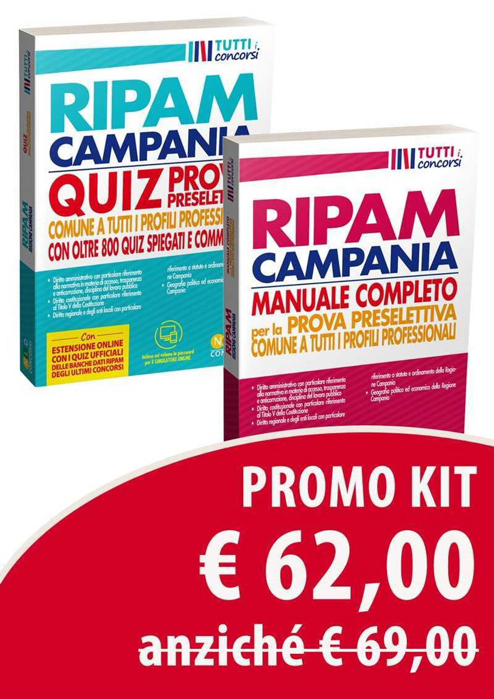 Concorso regione Campania. Manuale RIPAM completo per la prova preselettiva. Materie comuni a tutti i profili professionali-Quiz RIPAM prova preselettiva. Circa 2000 quiz anche spiegati. Materie comuni a tutti i profili professionali