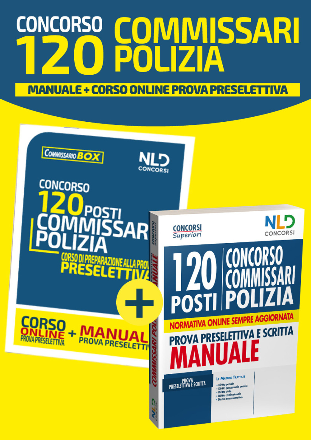 Concorso 120 commissari polizia. Manuale-Corso online prova preselettiva