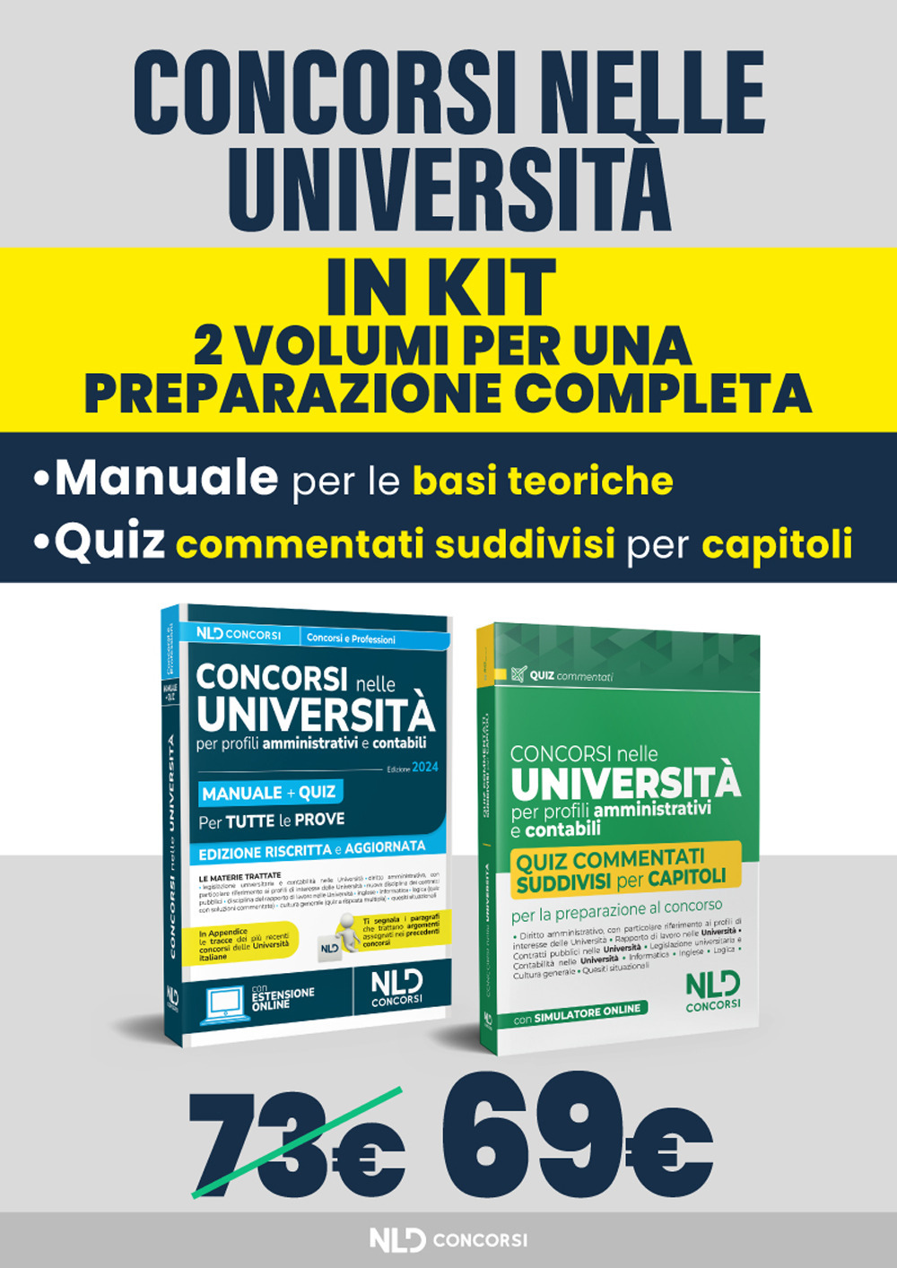 Kit Concorsi nelle Università per profili amministrativi e contabili. Manuale + Quiz per tutte le prove