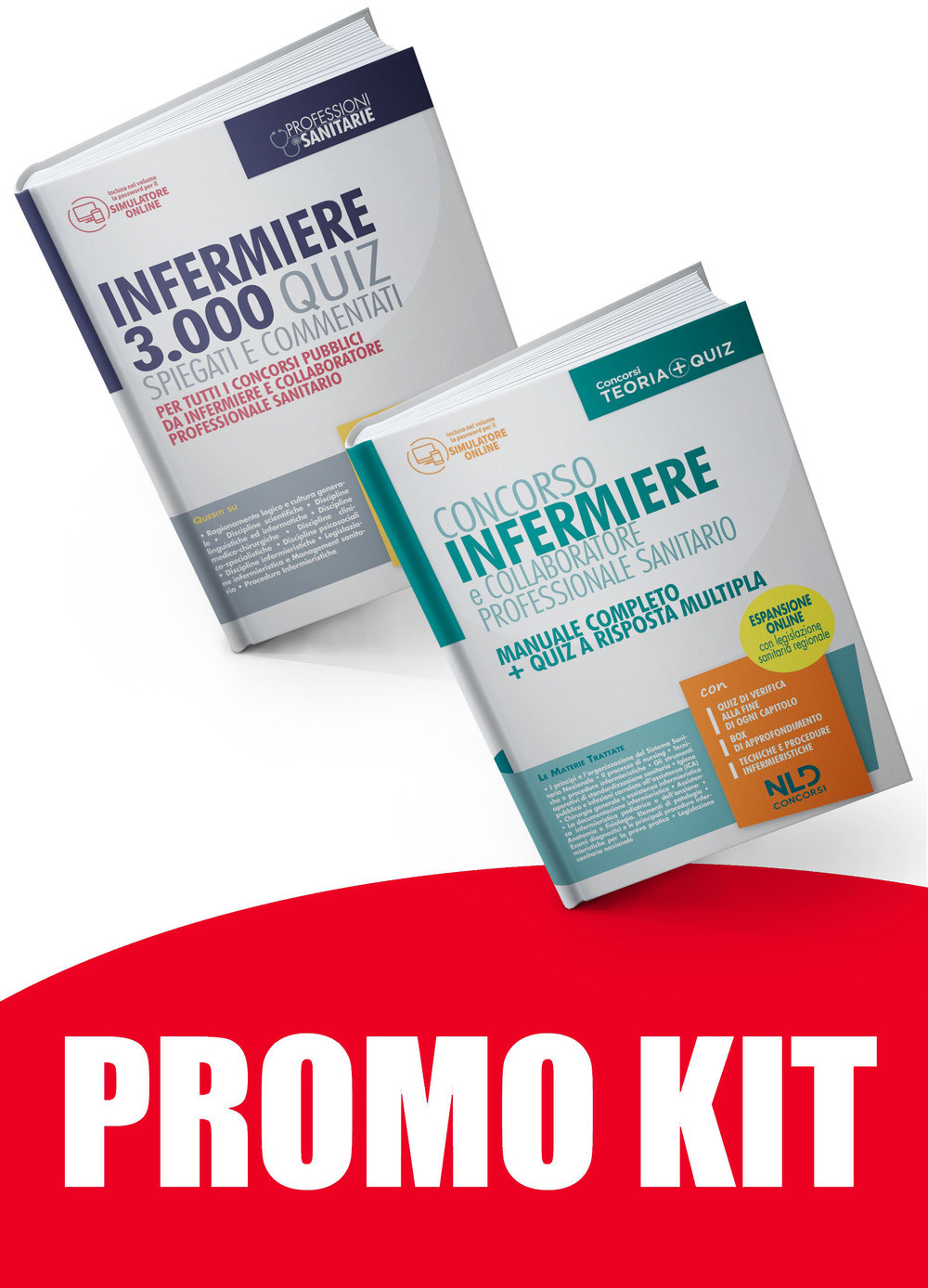 Kit Infermieri: Manuale completo per la preparazione al concorso-3000 quiz infermieri 2021