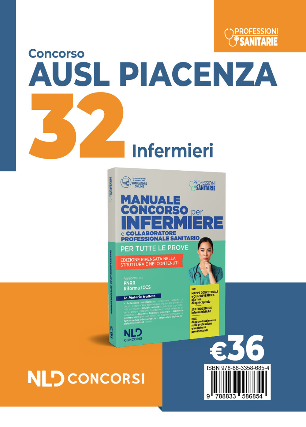 Concorso 32 infermieri AUSL Piacenza 2024. Manuale